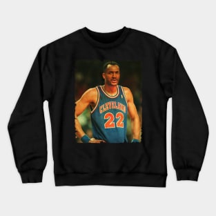 Larry Nance - Vintage Design Of Basketball Crewneck Sweatshirt